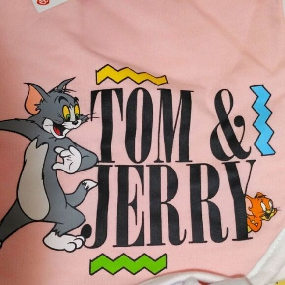 Tom & Jerry Womens Juniors Terry Cloth Shorts - Picture 7 of 7